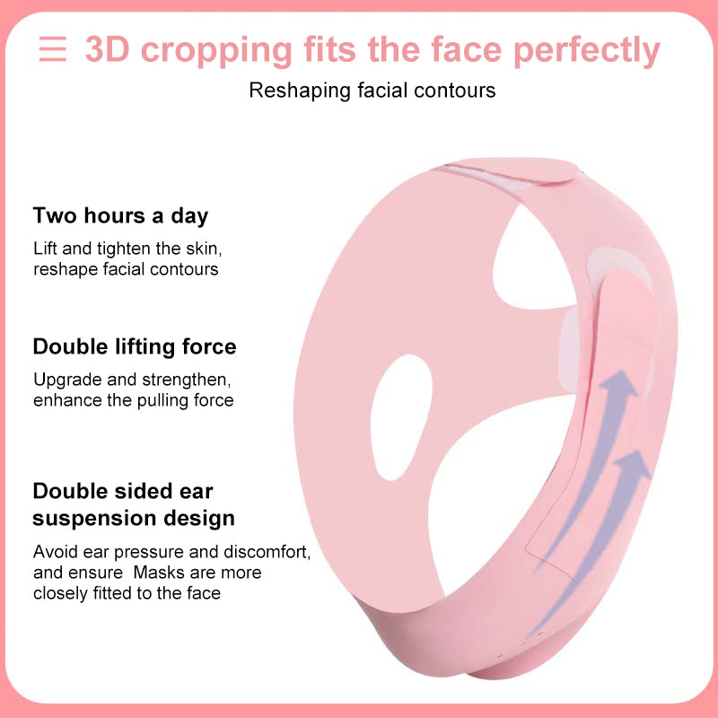 Double Chin Reducer, Face Slimming Strap, V Shaped Mask, Anti-Wrinkle Belt
