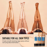 Airbrush Legs Leg Makeup Lotion shown on different skin tones