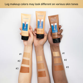 Airbrush Legs Leg Makeup Lotion tested on arm for color matching