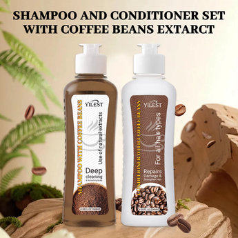 Coffee bean extract in 2-in-1 Shampoo & Conditioner formula