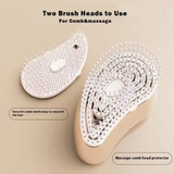 Double-toothed comb for adjustable detangling and hair care.