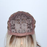 Elastic mesh cap for secure fit on women's wig.