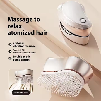 Massage comb functional description for scalp and hair care.