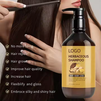 3D model rendering of hair growth shampoo effects