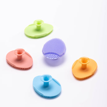 Multi-color silicone face wash brushes