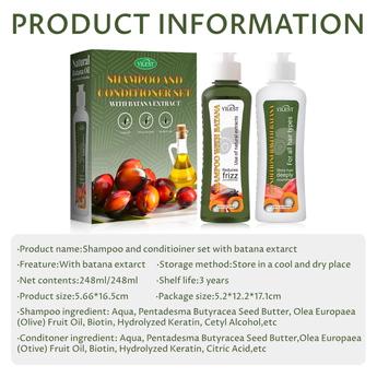 Product information for Batana Extract Shampoo & Conditioner