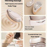 Palm-sized scalp SPA massager for hair relaxation and care