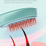 Key features of the hair growth treatment comb.