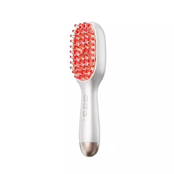 Product image of electric hair growth comb with red/blue light.






