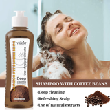 Shampoo functions for deep repair and shine enhancement