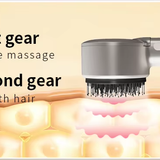 Two-level function hair comb for enhanced scalp massage.