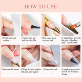 Instructions for using nail adhesive