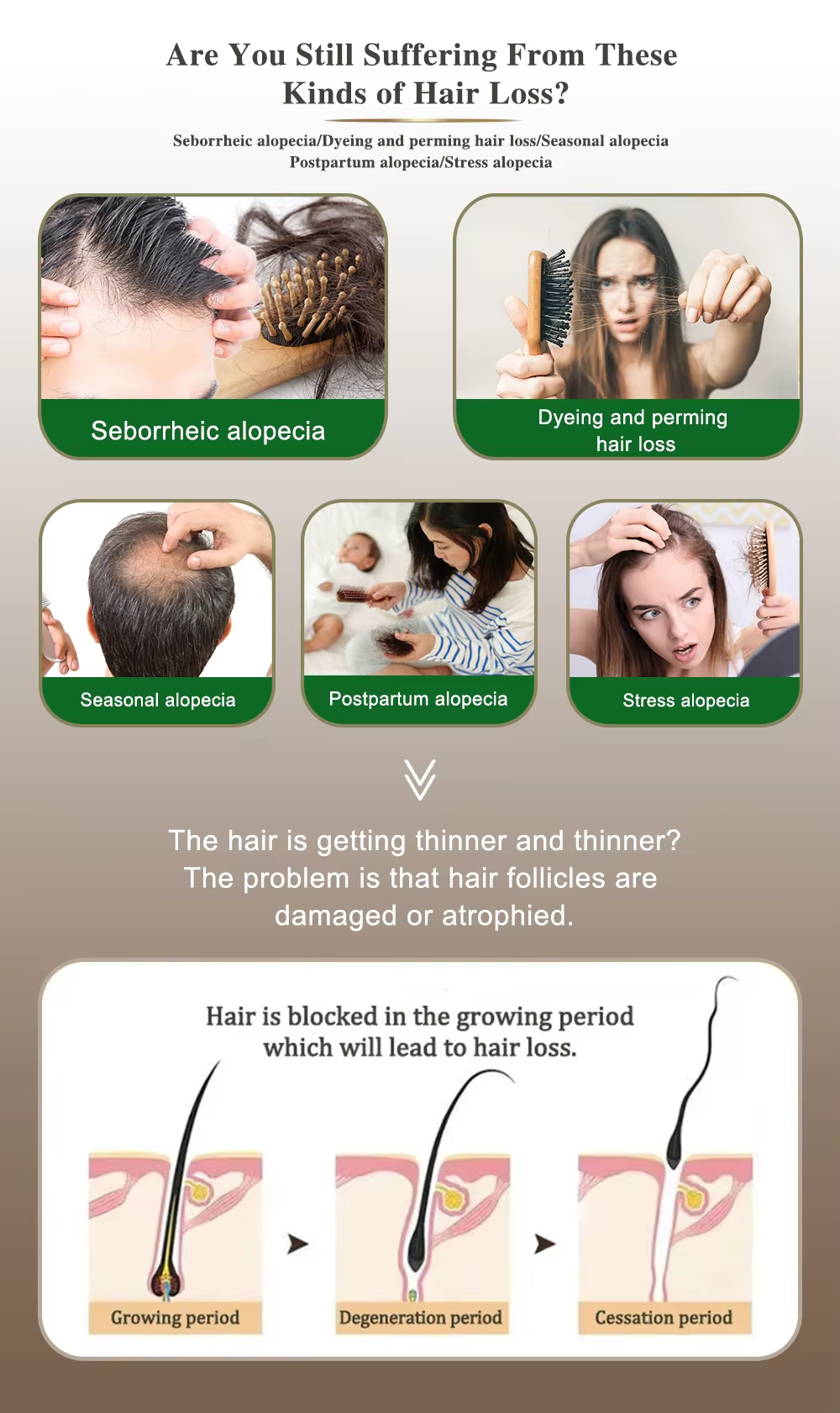 Various hair loss issues – Causes and solutions for thinning hair